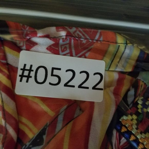 Melissa Paige Shirt Womens Large Multicolor Sleeveless Crinkle Flare Tank Top - Picture 11 of 11